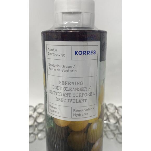 Korres Renewing Body Cleanser Wash 8.45 oz Santorini Grape NEW/SEALED - Picture 3 of 3